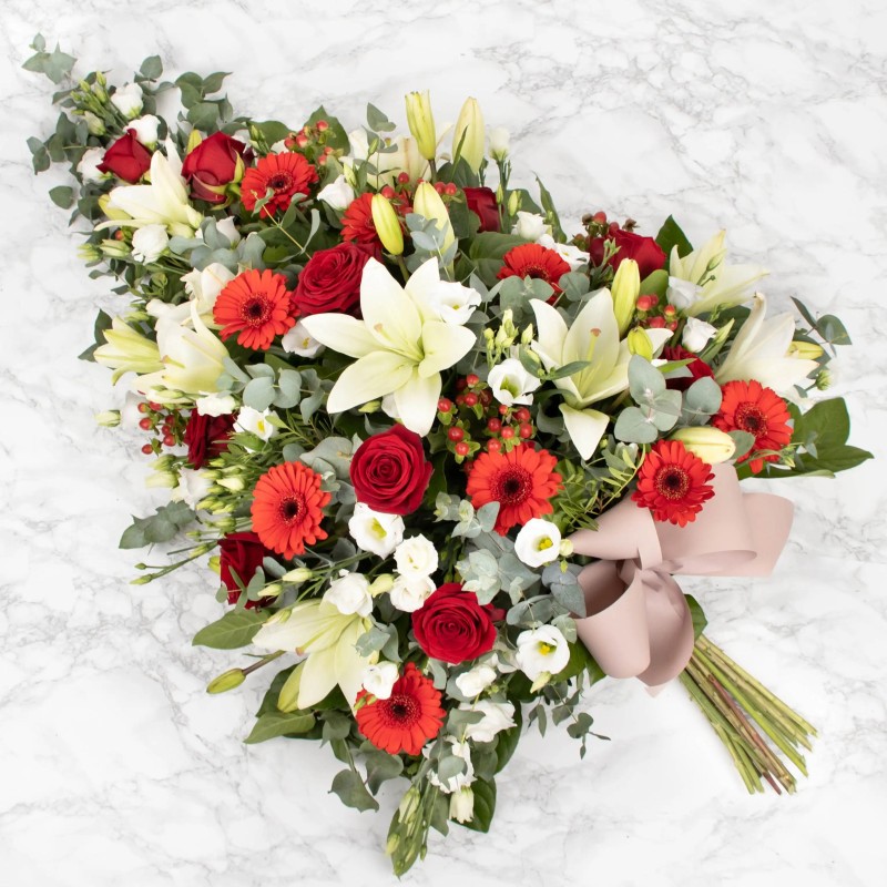 DOM-TOM FLEURS DEUIL GERBE HORUS DOM-TOM FLEURS DEUIL GERBE HORUS