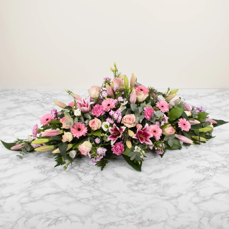 DOM-EXO RAQUETTE DE FLEURS DEUIL HELA DOM-EXO RAQUETTE DE FLEURS DEUIL HELA