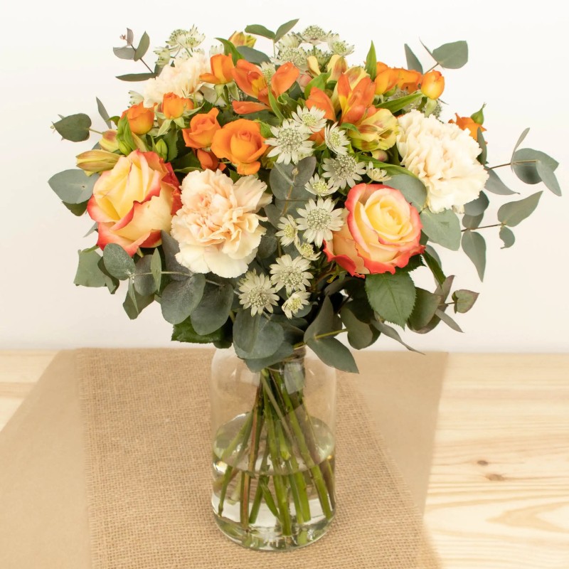 BOUQUET DE FLEURS ABRICOT BOUQUET DE FLEURS ABRICOT