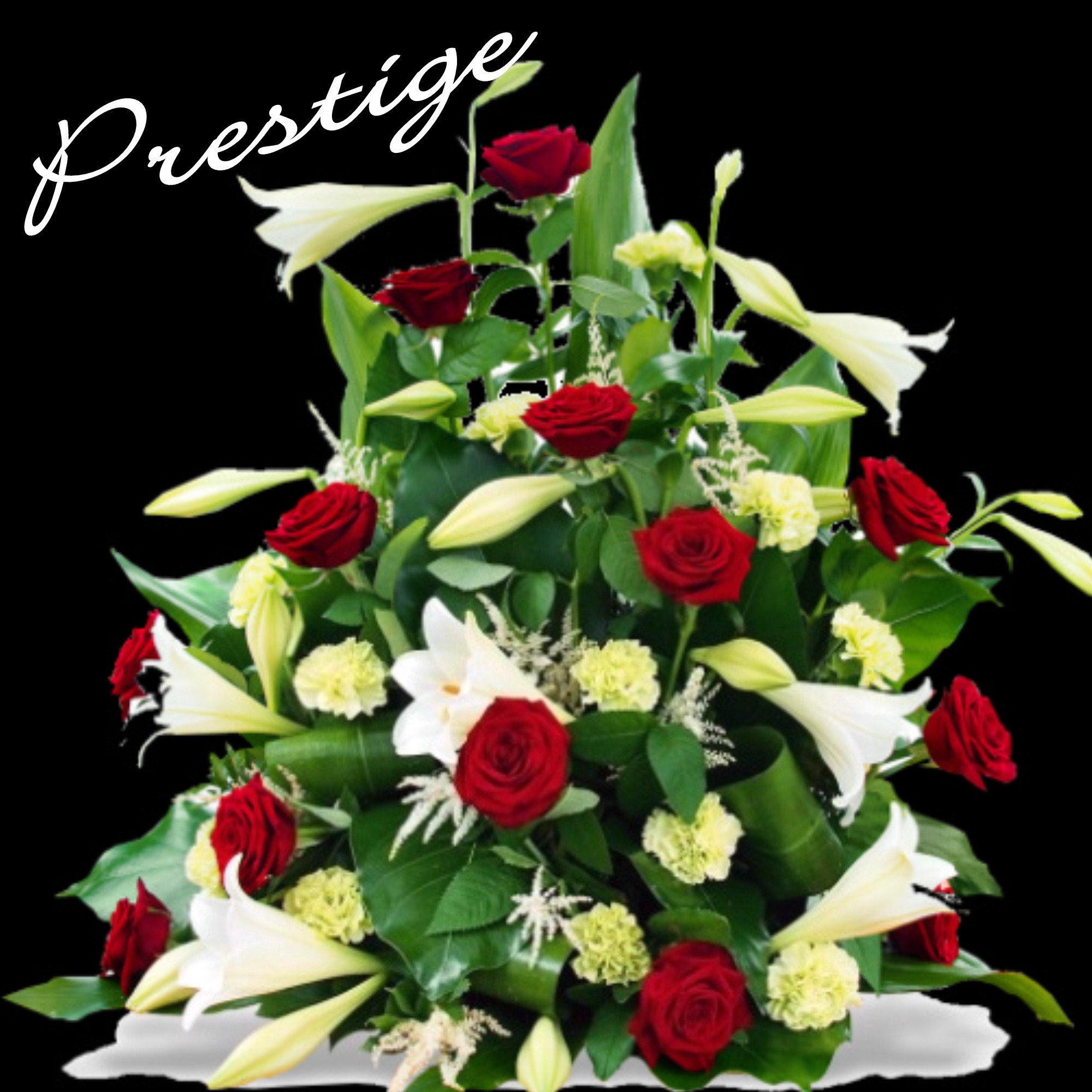 DEVANT DE TOMBE FLEURS DEUIL PRESTIGE